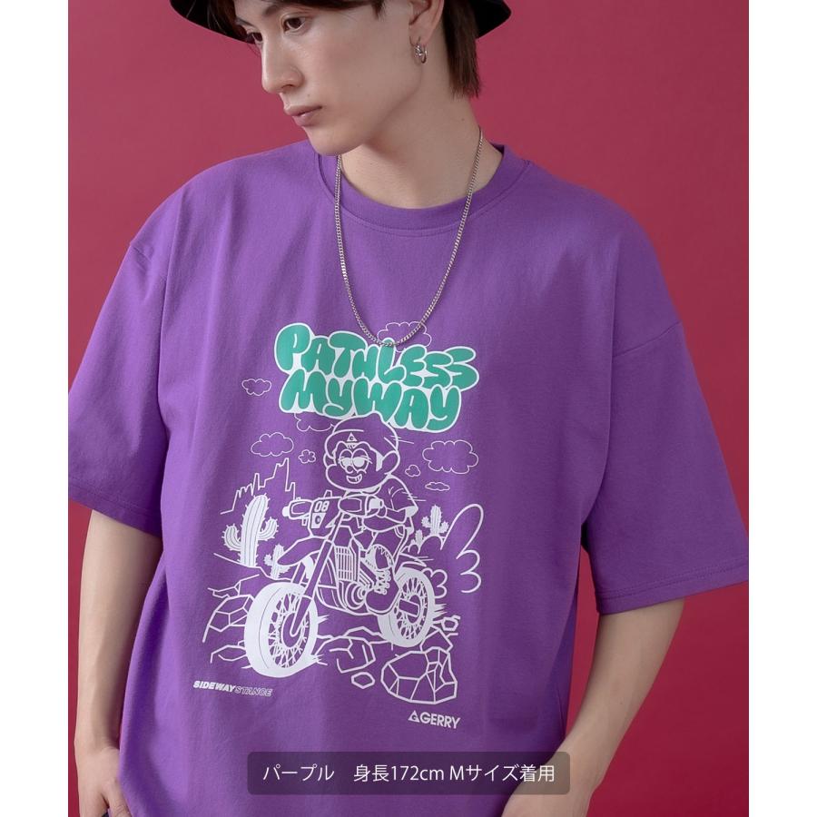 半袖Tシャツ メンズ レディース ジェリー GERRY コラボ プリント カットソー フロントプリント ワンポイントプリント アウトドア ストリート アメカジ 古着MIX | improves | 21