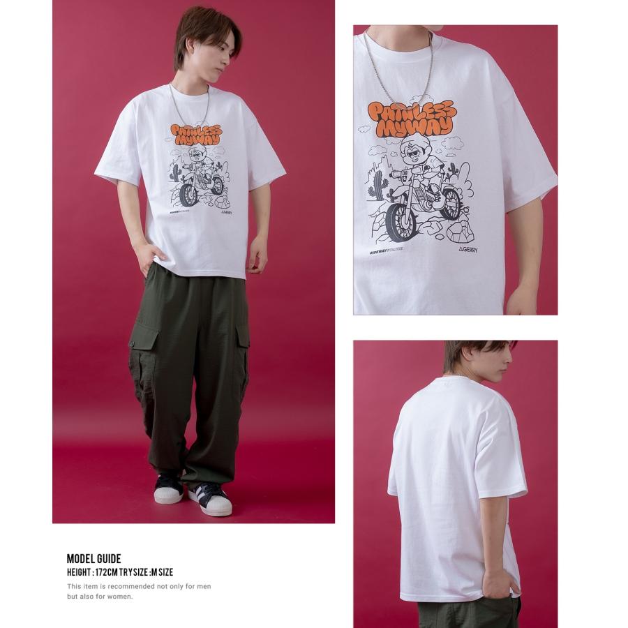 半袖Tシャツ メンズ レディース ジェリー GERRY コラボ プリント カットソー フロントプリント ワンポイントプリント アウトドア ストリート アメカジ 古着MIX | improves | 08