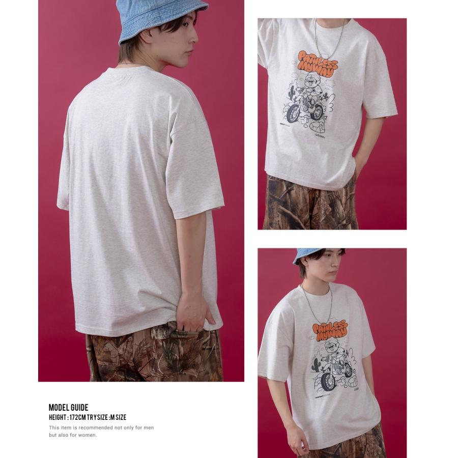 半袖Tシャツ メンズ レディース ジェリー GERRY コラボ プリント カットソー フロントプリント ワンポイントプリント アウトドア ストリート アメカジ 古着MIX | improves | 14