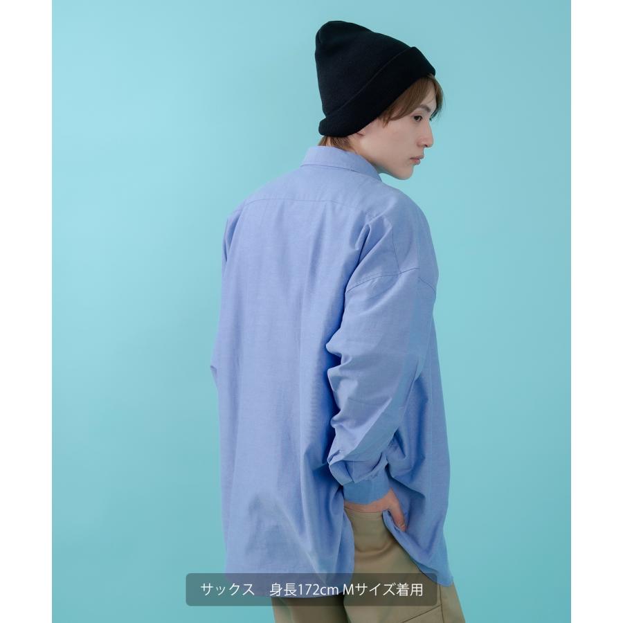 長袖シャツ メンズ サイドウェイスタンス ワンポイント オックスフォードシャツ ビッグサイズ 大きめ アメカジ カジュアル スケーター ストリート 古着MIX 韓国 | improves | 13