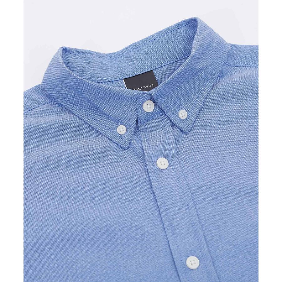 長袖シャツ メンズ サイドウェイスタンス ワンポイント オックスフォードシャツ ビッグサイズ 大きめ アメカジ カジュアル スケーター ストリート 古着MIX 韓国 | improves | 16