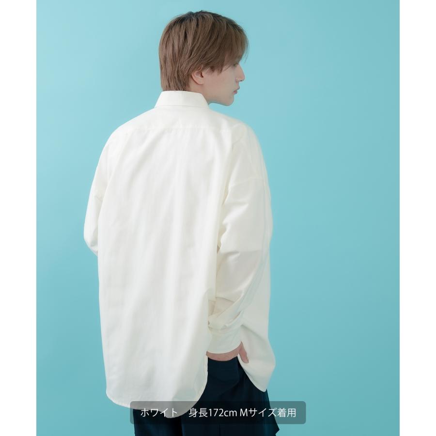 長袖シャツ メンズ サイドウェイスタンス ワンポイント オックスフォードシャツ ビッグサイズ 大きめ アメカジ カジュアル スケーター ストリート 古着MIX 韓国 | improves | 07