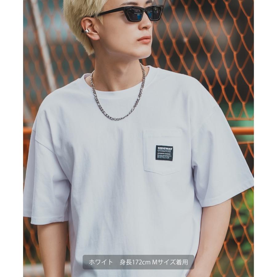 半袖Tシャツ メンズ SIDEWAY STANCE サイドウェイスタンス ピスネーム ワンポイント刺しゅう ポケット ロンT カットソー ストリート アメカジ 古着 | improves | 12