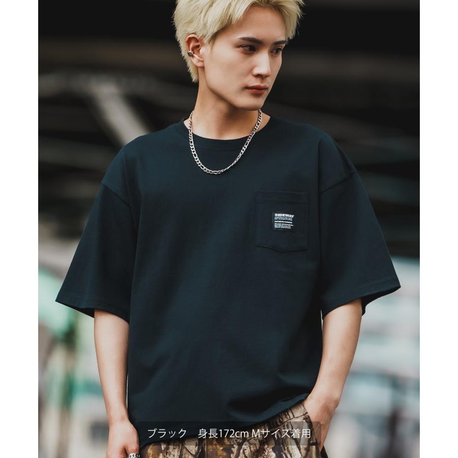半袖Tシャツ メンズ SIDEWAY STANCE サイドウェイスタンス ピスネーム ワンポイント刺しゅう ポケット ロンT カットソー ストリート アメカジ 古着 | improves | 06