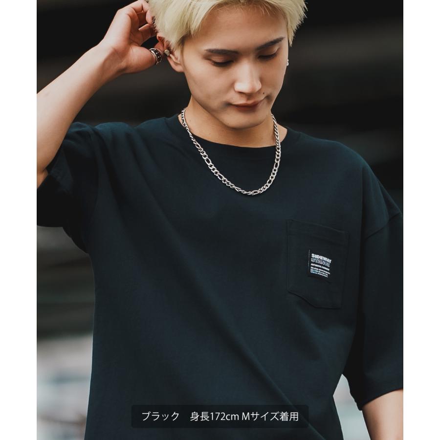 半袖Tシャツ メンズ SIDEWAY STANCE サイドウェイスタンス ピスネーム ワンポイント刺しゅう ポケット ロンT カットソー ストリート アメカジ 古着 | improves | 07