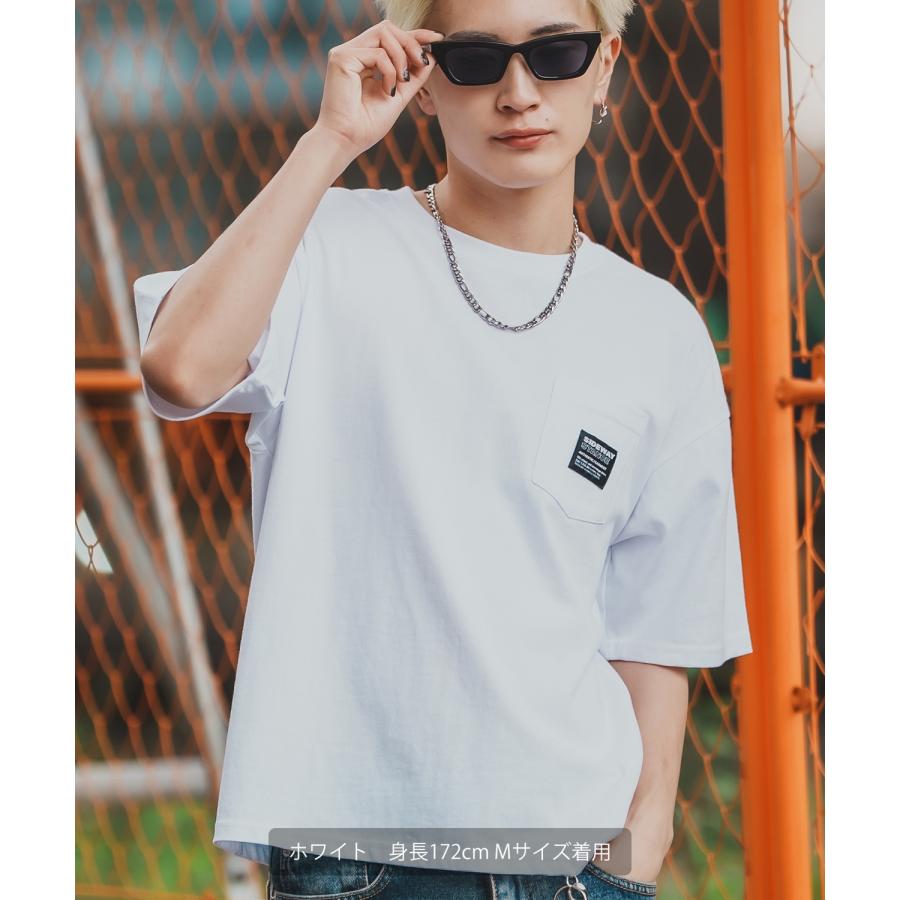 半袖Tシャツ メンズ SIDEWAY STANCE サイドウェイスタンス ピスネーム ワンポイント刺しゅう ポケット ロンT カットソー ストリート アメカジ 古着 | improves | 11