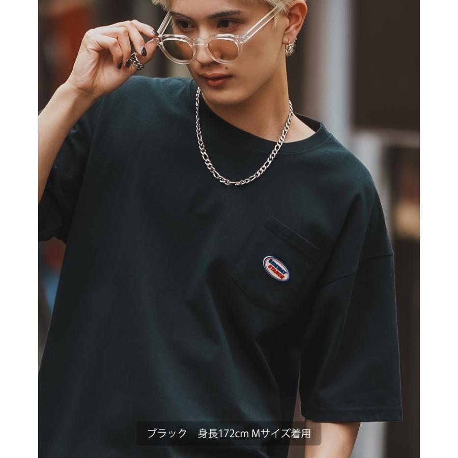 半袖Tシャツ メンズ SIDEWAY STANCE サイドウェイスタンス オーバル シリコンワッペン ポケット ロンT カットソー ストリート アメカジ 古着 | improves | 12
