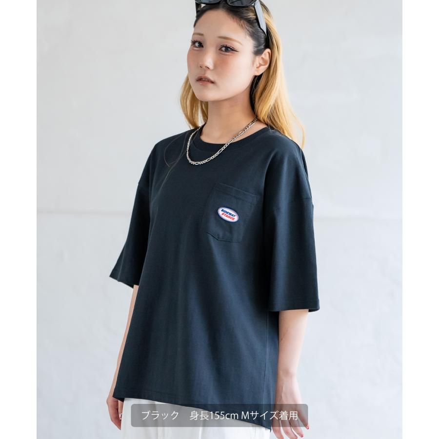 半袖Tシャツ メンズ SIDEWAY STANCE サイドウェイスタンス オーバル シリコンワッペン ポケット ロンT カットソー ストリート アメカジ 古着 | improves | 15