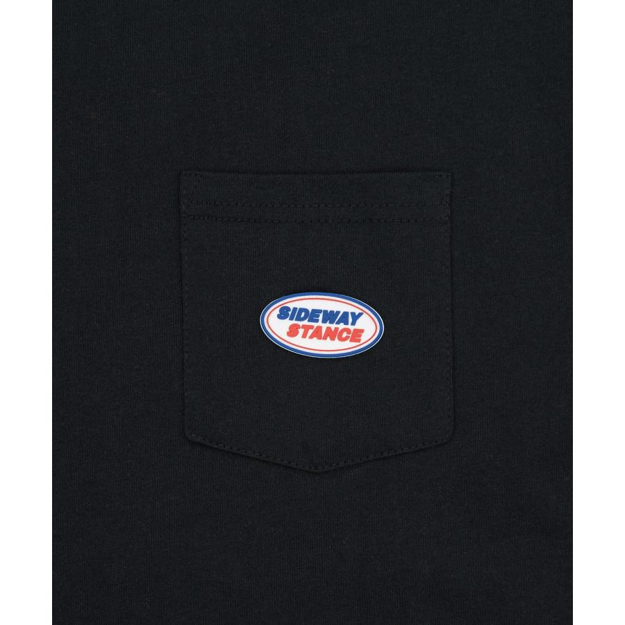 半袖Tシャツ メンズ SIDEWAY STANCE サイドウェイスタンス オーバル シリコンワッペン ポケット ロンT カットソー ストリート アメカジ 古着 | improves | 18