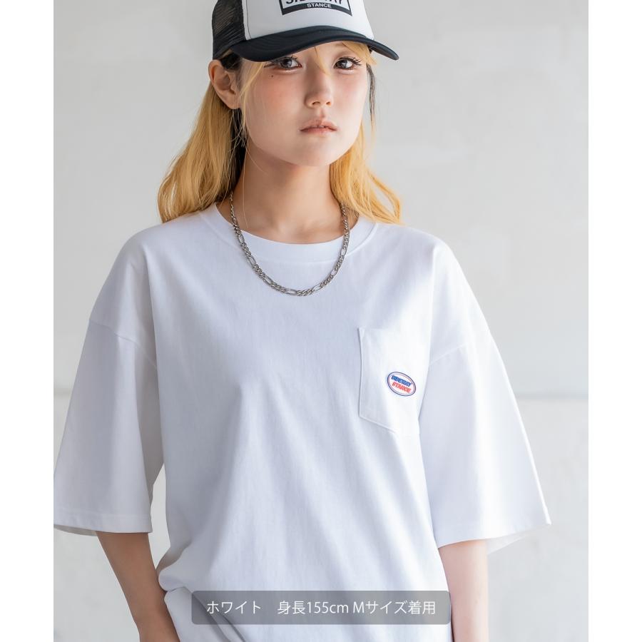 半袖Tシャツ メンズ SIDEWAY STANCE サイドウェイスタンス オーバル シリコンワッペン ポケット ロンT カットソー ストリート アメカジ 古着 | improves | 03