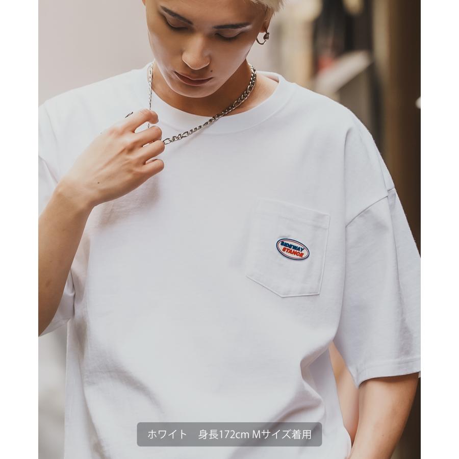 半袖Tシャツ メンズ SIDEWAY STANCE サイドウェイスタンス オーバル シリコンワッペン ポケット ロンT カットソー ストリート アメカジ 古着 | improves | 09