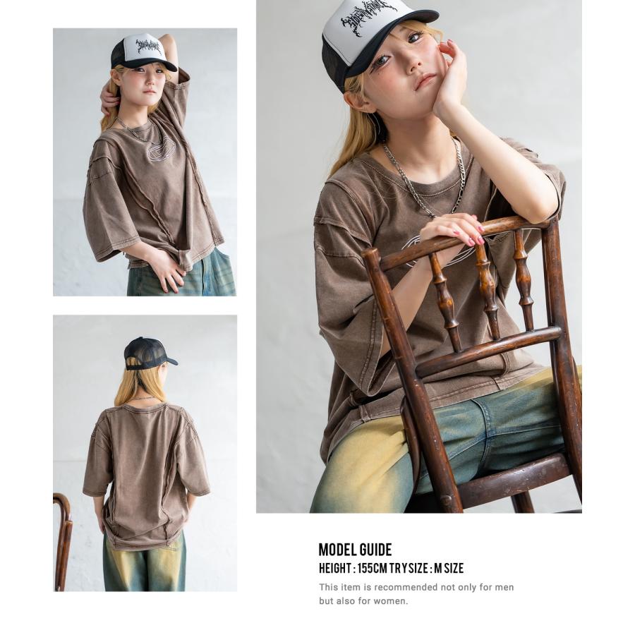 Tシャツ メンズ レディース SIDEWAY STANCE サイドウェイスタンス 半袖 カットソー グランジ ロゴ 刺しゅう アメカジ カジュアル スケーター ストリート 古着 | improves | 12