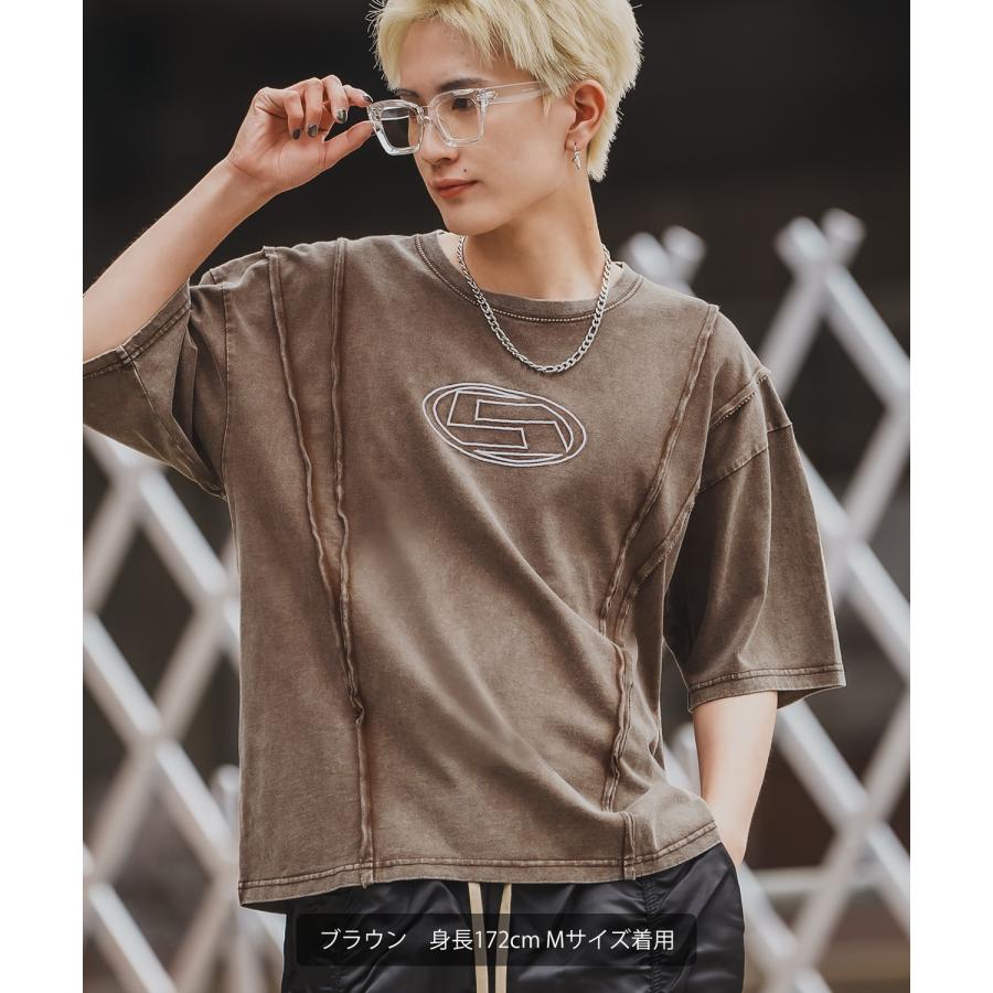 Tシャツ メンズ レディース SIDEWAY STANCE サイドウェイスタンス 半袖 カットソー グランジ ロゴ 刺しゅう アメカジ カジュアル スケーター ストリート 古着 | improves | 13