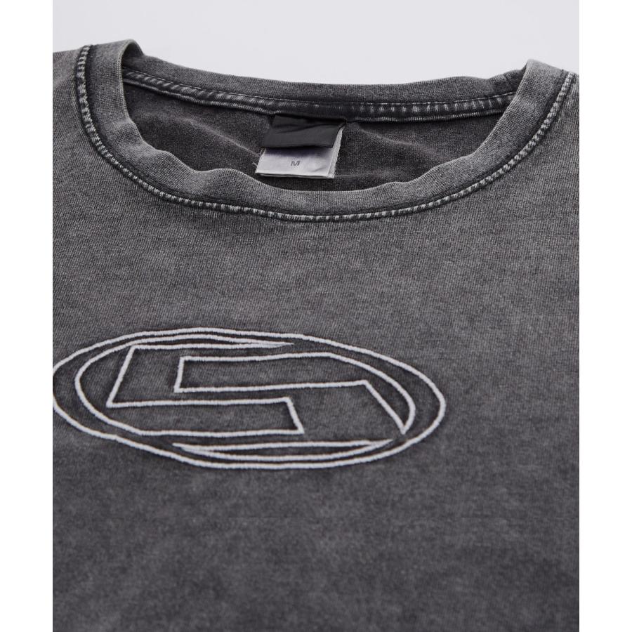 Tシャツ メンズ レディース SIDEWAY STANCE サイドウェイスタンス 半袖 カットソー グランジ ロゴ 刺しゅう アメカジ カジュアル スケーター ストリート 古着 | improves | 18