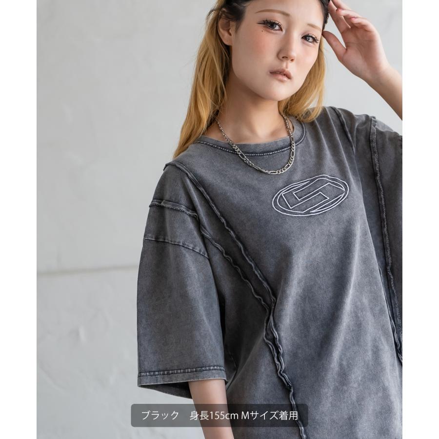 Tシャツ メンズ レディース SIDEWAY STANCE サイドウェイスタンス 半袖 カットソー グランジ ロゴ 刺しゅう アメカジ カジュアル スケーター ストリート 古着 | improves | 07