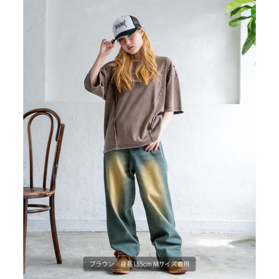 Tシャツ メンズ レディース SIDEWAY STANCE サイドウェイスタンス 半袖 カットソー グランジ ロゴ 刺しゅう アメカジ カジュアル スケーター ストリート 古着 | improves | 11