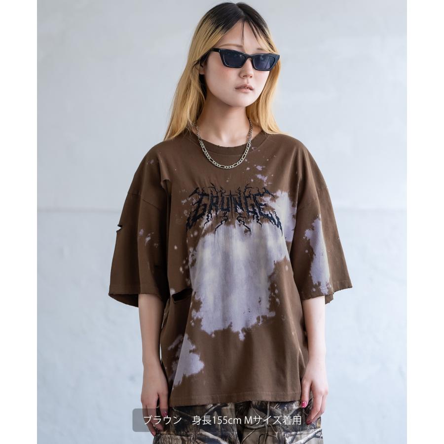 Tシャツ メンズ SIDEWAY STANCE サイドウェイスタンス 半袖 カットソー スプレー ロゴ 刺しゅう グランジ アメカジ カジュアル スケーター ストリート 古着 | improves | 14