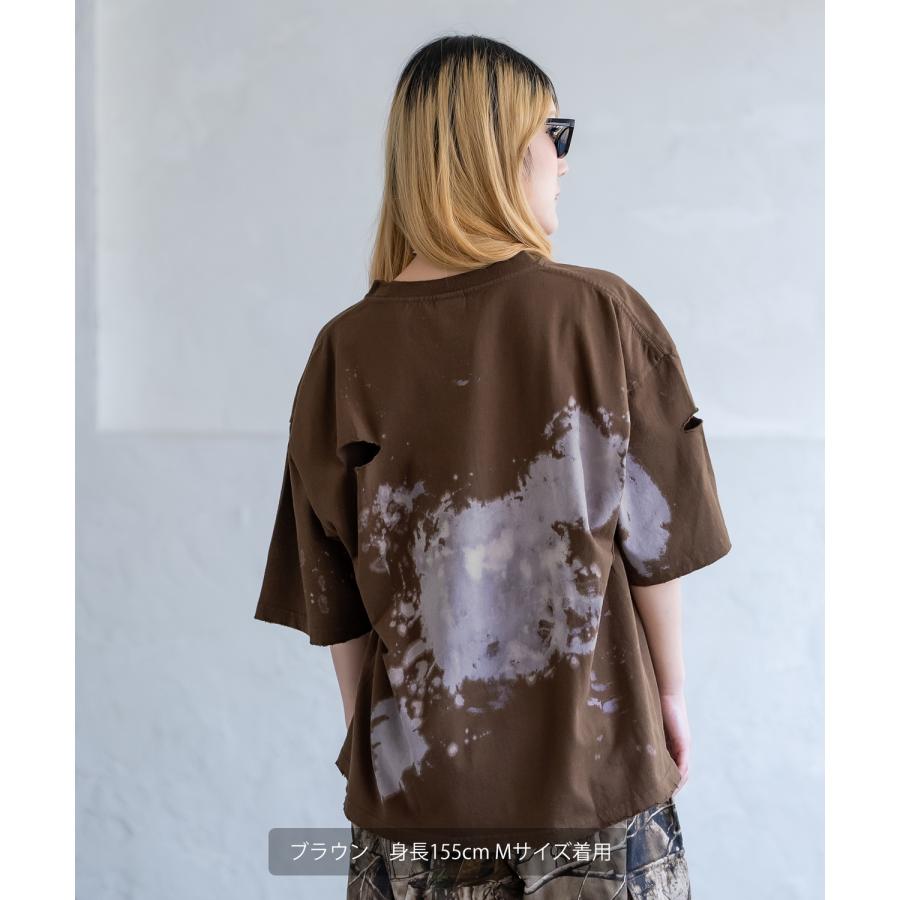 Tシャツ メンズ SIDEWAY STANCE サイドウェイスタンス 半袖 カットソー スプレー ロゴ 刺しゅう グランジ アメカジ カジュアル スケーター ストリート 古着 | improves | 15