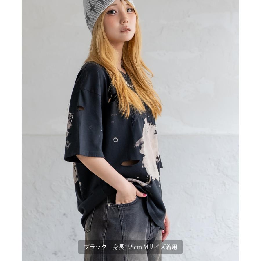 Tシャツ メンズ SIDEWAY STANCE サイドウェイスタンス 半袖 カットソー スプレー ロゴ 刺しゅう グランジ アメカジ カジュアル スケーター ストリート 古着 | improves | 04