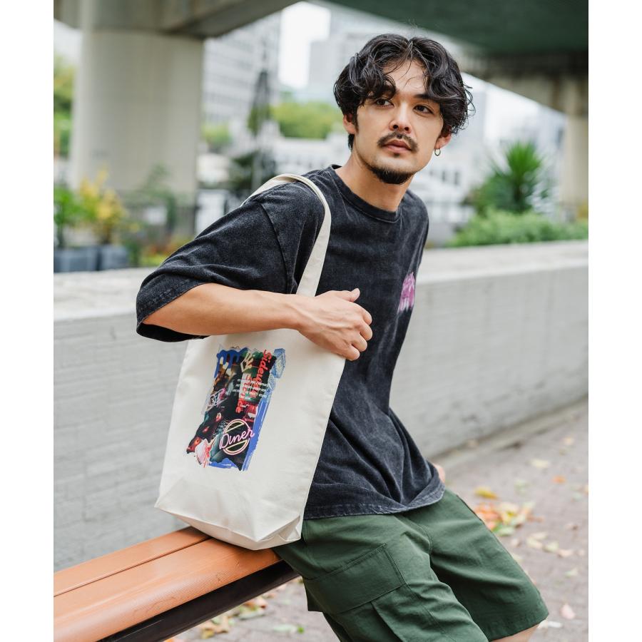トートバッグ メンズ バック 通勤 通学 サブバック アート グラフィック 小物 プリント 刺しゅう スケーター ストリート アメカジ カジュアル 韓国 ストリート | improves | 03