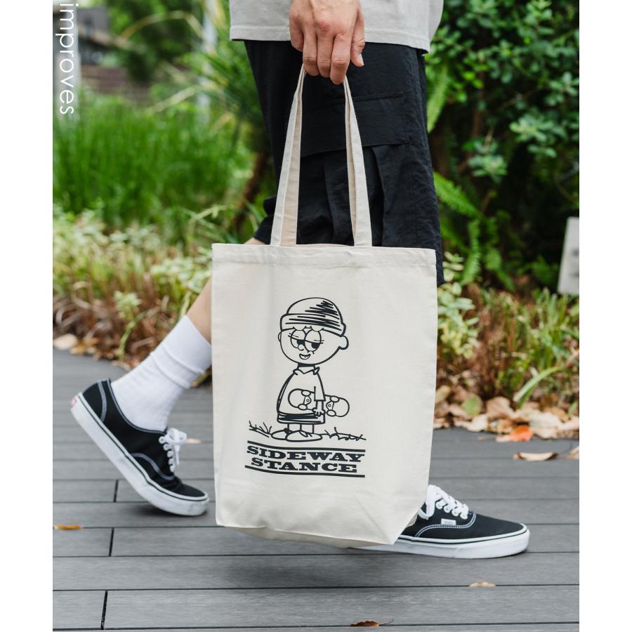 トートバッグ メンズ バック 通勤 通学 サブバック スケーターボーイ 小物 プリント 刺しゅう スケーター ストリート アメカジ カジュアル 韓国 ストリート | improves