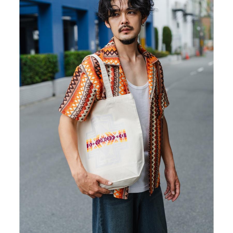 トートバッグ メンズ バック 通勤 通学 サブバック ネイティブ 柄 小物 プリント 刺しゅう スケーター ストリート アメカジ カジュアル 韓国 ストリート | improves | 04