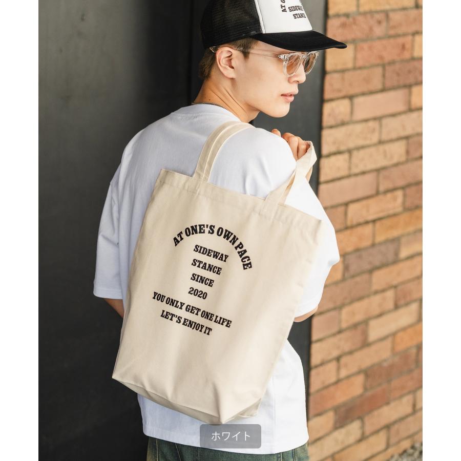 トートバッグ メンズ バック 通勤 通学 サブバック カレッジロゴ 小物 プリント 刺しゅう スケーター ストリート アメカジ カジュアル 韓国 ストリート | improves | 02