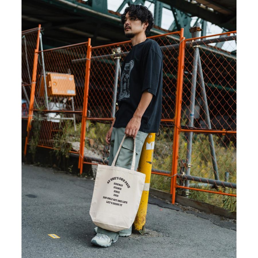トートバッグ メンズ バック 通勤 通学 サブバック カレッジロゴ 小物 プリント 刺しゅう スケーター ストリート アメカジ カジュアル 韓国 ストリート | improves | 05