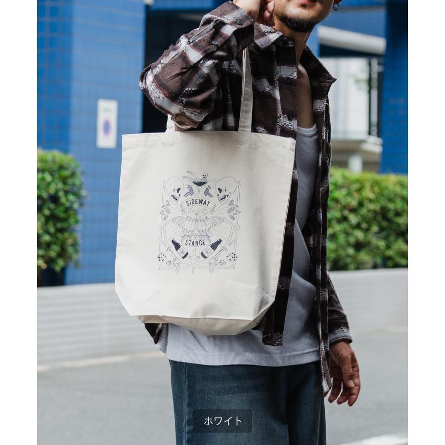 トートバッグ メンズ バック 通勤 通学 サブバック スカル 小物 プリント 刺しゅう スケーター ストリート アメカジ カジュアル 韓国 ストリート | improves | 02