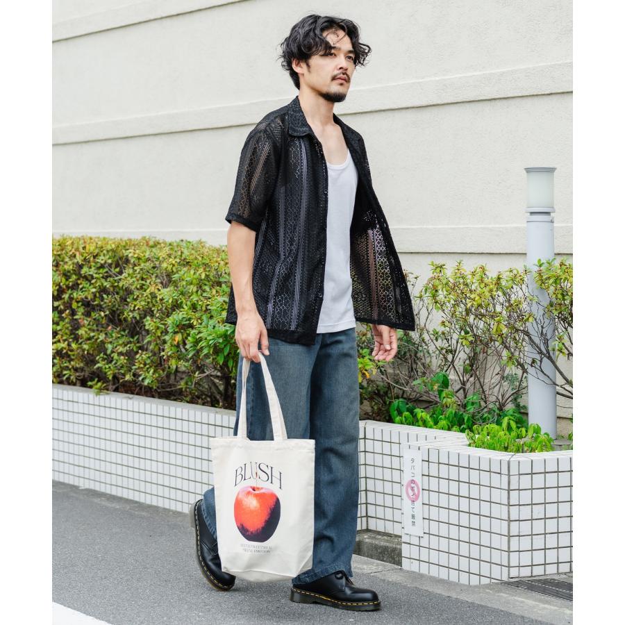 トートバッグ メンズ バック 通勤 通学 サブバック アップル 小物 プリント 刺しゅう スケーター ストリート アメカジ カジュアル 韓国 ストリート | improves | 04