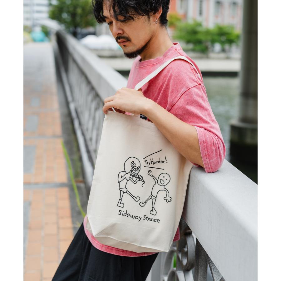 トートバッグ メンズ バック 通勤 通学 サブバック レスラー 小物 プリント 刺しゅう スケーター ストリート アメカジ カジュアル 韓国 ストリート | improves | 04