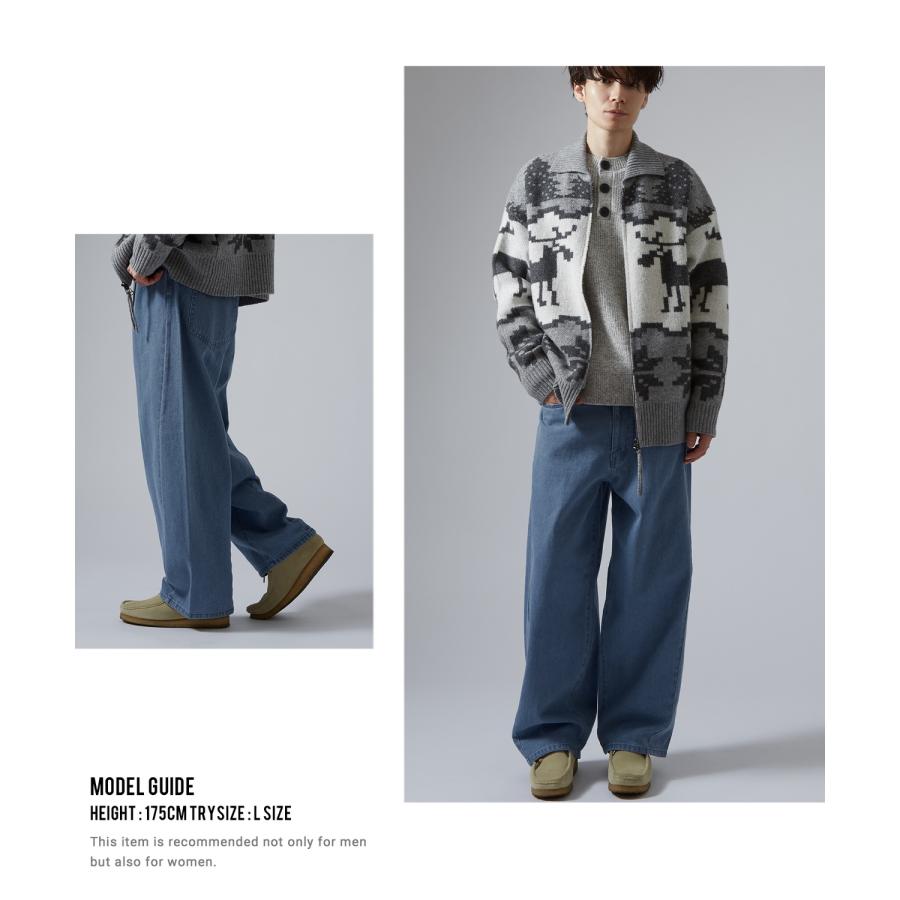 ジーンズ メンズ デニムパンツ ワイドパンツ バルーンパンツ バレルレッグ ストリート系 Y2K 古着MIX バギーパンツ 9.5オンス ビッグシルエット 韓国 | improves | 15