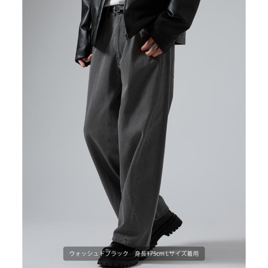 ジーンズ メンズ デニムパンツ ワイドパンツ バルーンパンツ バレルレッグ ストリート系 Y2K 古着MIX バギーパンツ 9.5オンス ビッグシルエット 韓国 | improves | 16