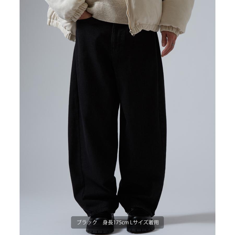 ジーンズ メンズ デニムパンツ ワイドパンツ バルーンパンツ バレルレッグ ストリート系 Y2K 古着MIX バギーパンツ 9.5オンス ビッグシルエット 韓国 | improves | 20