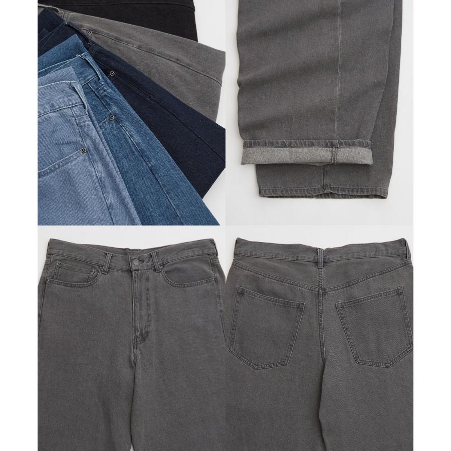 ジーンズ メンズ デニムパンツ ワイドパンツ バルーンパンツ バレルレッグ ストリート系 Y2K 古着MIX バギーパンツ 9.5オンス ビッグシルエット 韓国 | improves | 23