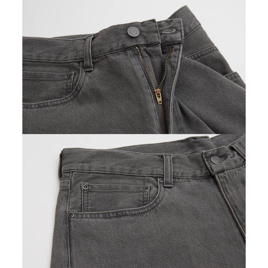 ジーンズ メンズ デニムパンツ ワイドパンツ バルーンパンツ バレルレッグ ストリート系 Y2K 古着MIX バギーパンツ 9.5オンス ビッグシルエット 韓国 | improves | 24