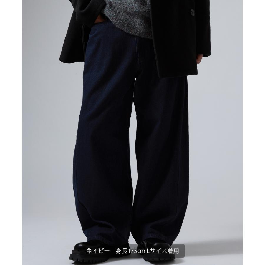 ジーンズ メンズ デニムパンツ ワイドパンツ バルーンパンツ バレルレッグ ストリート系 Y2K 古着MIX バギーパンツ 9.5オンス ビッグシルエット 韓国 | improves | 06