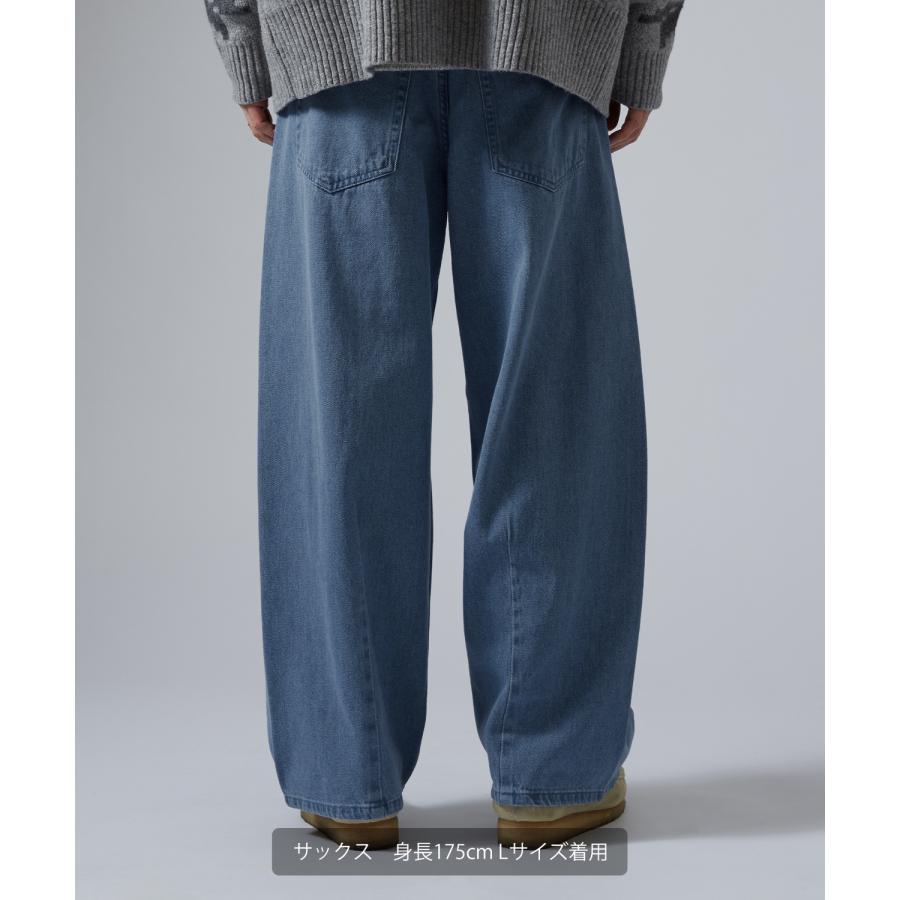 ジーンズ メンズ デニムパンツ ワイドパンツ バルーンパンツ バレルレッグ ストリート系 Y2K 古着MIX バギーパンツ 9.5オンス ビッグシルエット 韓国 | improves | 14