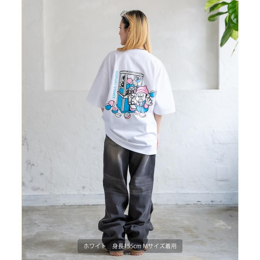 Tシャツ メンズ SIDEWAY STANCE サイドウェイスタンス 半袖 カットソー ガチャ プリント アメカジ カジュアル Y2K ストリート 古着MIX 韓国 ブラック ホワイト | improves | 12