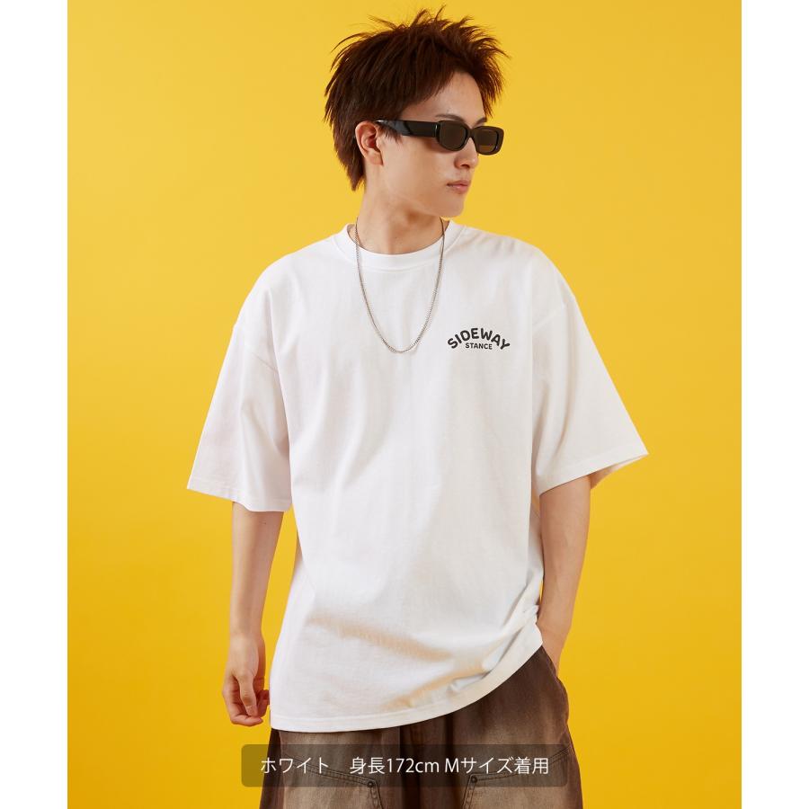 Tシャツ メンズ SIDEWAY STANCE サイドウェイスタンス 半袖 カットソー ガチャ プリント アメカジ カジュアル Y2K ストリート 古着MIX 韓国 ブラック ホワイト | improves | 14