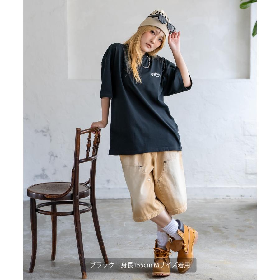 Tシャツ メンズ SIDEWAY STANCE サイドウェイスタンス 半袖 カットソー ガチャ プリント アメカジ カジュアル Y2K ストリート 古着MIX 韓国 ブラック ホワイト | improves | 08