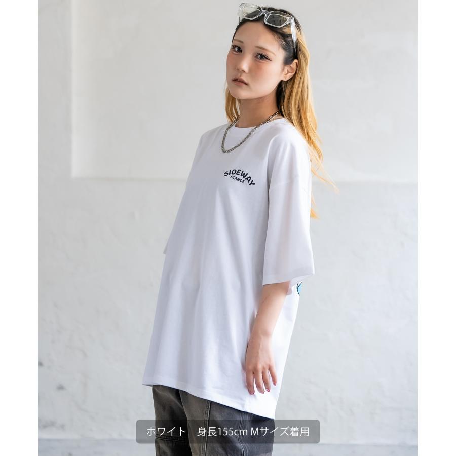 Tシャツ メンズ SIDEWAY STANCE サイドウェイスタンス 半袖 カットソー ガチャ プリント アメカジ カジュアル Y2K ストリート 古着MIX 韓国 ブラック ホワイト | improves | 11