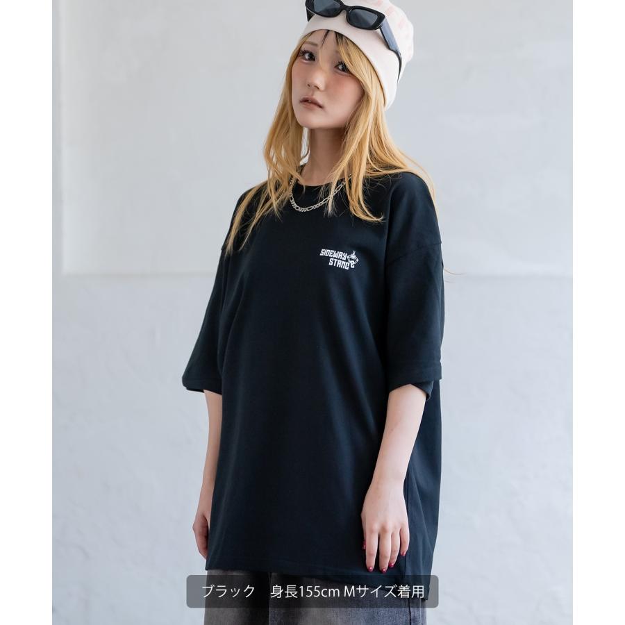 Tシャツ メンズ SIDEWAY STANCE サイドウェイスタンス 半袖 カットソー クレーン プリント アメカジ カジュアル Y2K ストリート 古着MIX 韓国 ブラック ホワイト | improves | 16