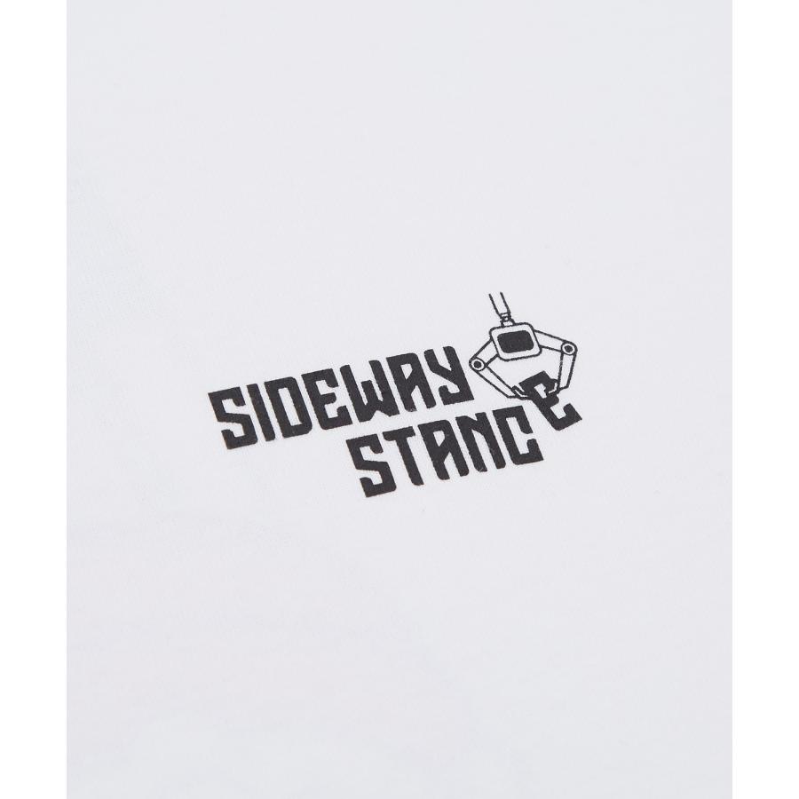 Tシャツ メンズ SIDEWAY STANCE サイドウェイスタンス 半袖 カットソー クレーン プリント アメカジ カジュアル Y2K ストリート 古着MIX 韓国 ブラック ホワイト | improves | 18