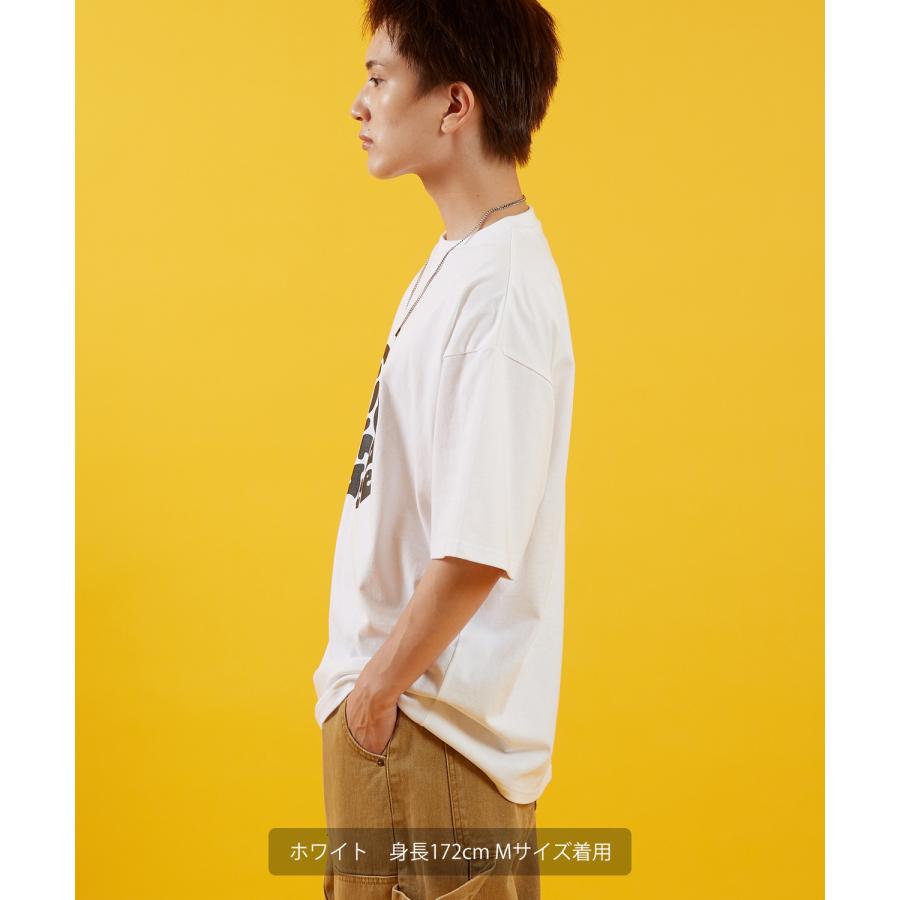 Tシャツ メンズ SIDEWAY STANCE サイドウェイスタンス 半袖 カットソー アップル プリント アメカジ カジュアル Y2K ストリート 古着MIX 韓国 ブラック ホワイト | improves | 04
