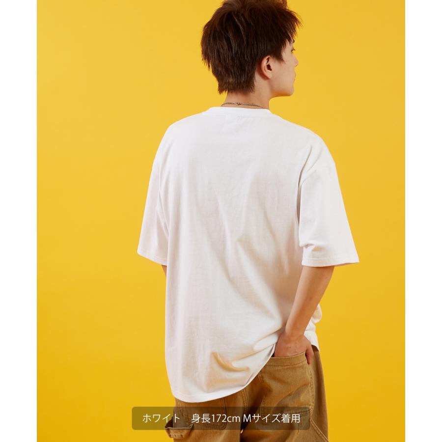Tシャツ メンズ SIDEWAY STANCE サイドウェイスタンス 半袖 カットソー アップル プリント アメカジ カジュアル Y2K ストリート 古着MIX 韓国 ブラック ホワイト | improves | 05