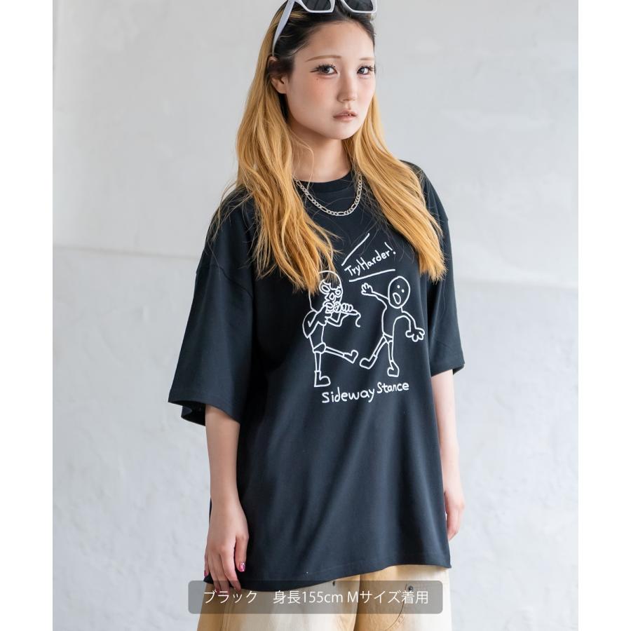 Tシャツ メンズ SIDEWAY STANCE サイドウェイスタンス 半袖 カットソー レスラー プリント アメカジ カジュアル Y2K ストリート 古着MIX 韓国 ブラック ホワイト | improves | 15