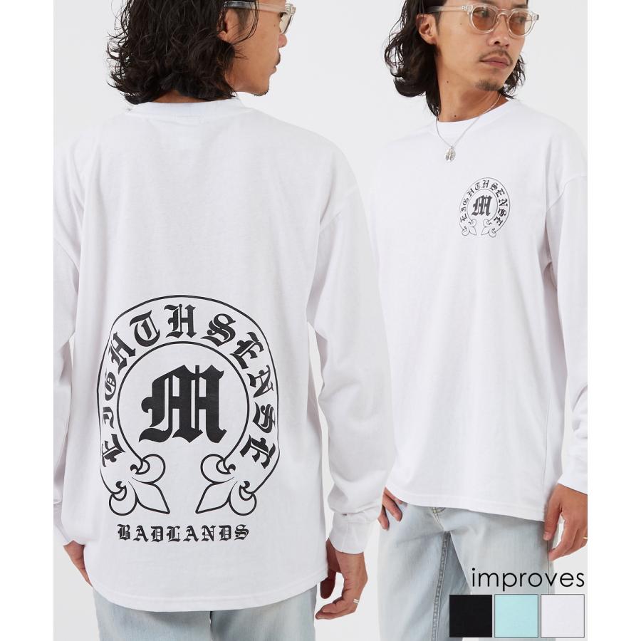 長袖Tシャツ メンズ SIDEWAY STANCE サイドウェイスタンス オリジナルプリント アーチロゴ カットソー 大きめ アメカジ カジュアル スケーター ストリート | improves
