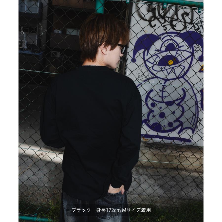 長袖Tシャツ メンズ SIDEWAY STANCE サイドウェイスタンス ワンポイント刺しゅう スケーターボーイ カットソー 大きめ アメカジ カジュアル  ストリート | improves | 07