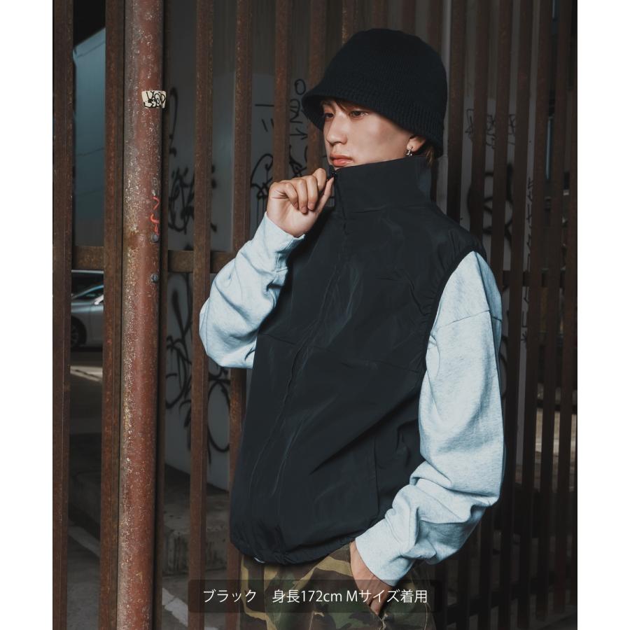 ベスト メンズ  SIDEWAY STANCE サイドウェイスタンス ポリワッシャーベスト レイヤード 重ね着 テック系 ストリート カジュアル 韓国ファッション 古着MIX | improves | 04